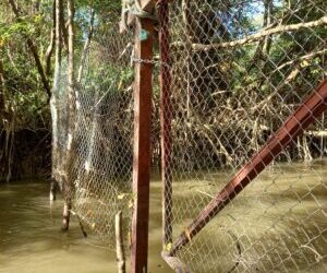 PORTÃO COM CADEADO IMPEDE ACESSO A IGARAPÉ DENTRO DA RESEX DE SOURE