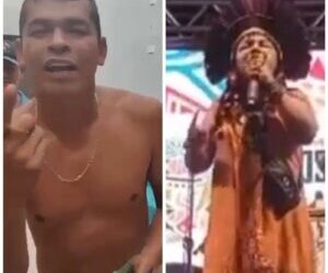 Ubirajara Nazareno Sompré e Auricélia Arapiun.