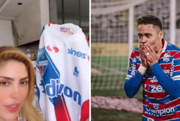 Cantora Manu Bahtidão e o jogador de futebol Yago Pikachu