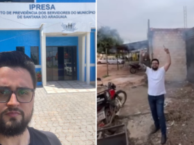 Delegado de barba, óculos comemorando decisão judicial