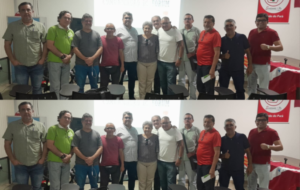 Representantes sindicais reunidos