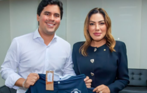 Renilce Nicodemos e o ministro dos Esportes André Fufuca
