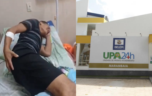 Paciente e UPA da Marambaia