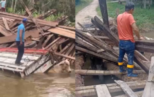 ponte destruida
