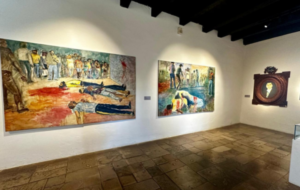 obras de arte na parede