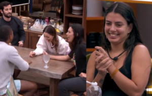 fernanda olhando davi, matteus, bia e alane