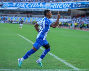 A comemoração do gol de Jean Dias contra o Remo foi feita pelo fotógrafo Jorge Luís Totti, da ASCOM do Paysandu.