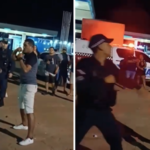 Briga entre suspeito e policial