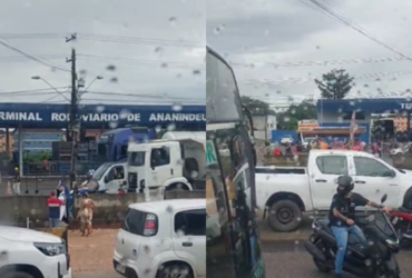 Manifestantes fecham parcialmente a BR-316