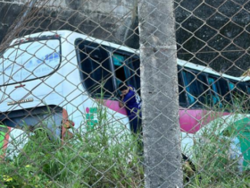 Ônibus do IFPA destruído