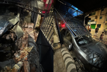 Carro envolvido no acidente