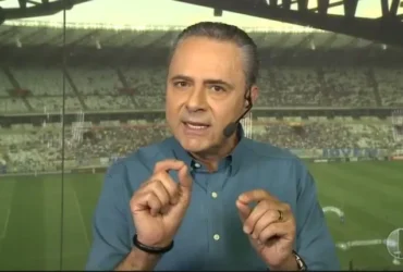 Luís Roberto durante transmissão