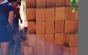 O corpo da idosa