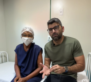 Drº Daniel Santos e paciente do Pronto Socorro de Ananindeua