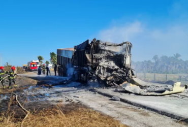 Caminhão em acidente