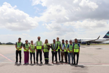 Representantes da Semas e do Aeroporto Internacional de Belém