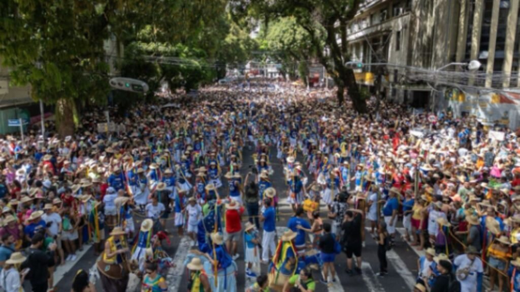 Avenida Presidente Vargas lotada