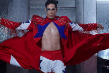 Christian Chávez com uma roupa com as cores do Pará