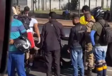 Cenas do atropelamento na BR