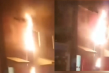 Casa pegando fogo
