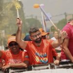 Dr Daniel Santos em uma carreata de campanha eleitoral realizada em Ananindeua