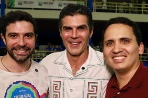 Igor Normando, Helder Barbalho e Cássio Andrade