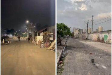 Imagens mostram o antes e o depois da ação da Prefeitura de Belém, após recebimento de vídeo de moradores sobre área com lixo em Belém