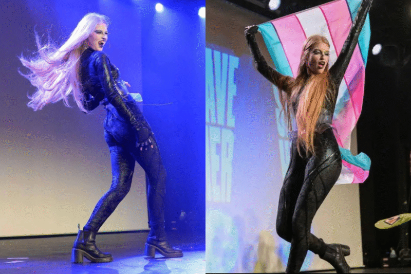 Filha de Elon Musk estreia como drag queen em evento de oposição ao governo Trump