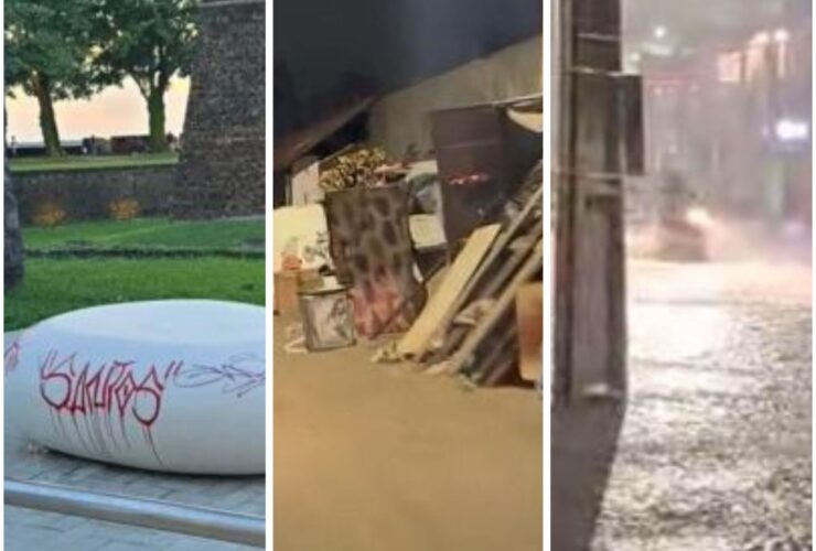 Pichação, descarte irregular de lixo e enchentes são registradas em Belém