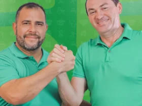 Prefeito Alcir Costa (PSD), e vice-prefeito, Darlan Wagner (Avante) de Santa Maria do Pará