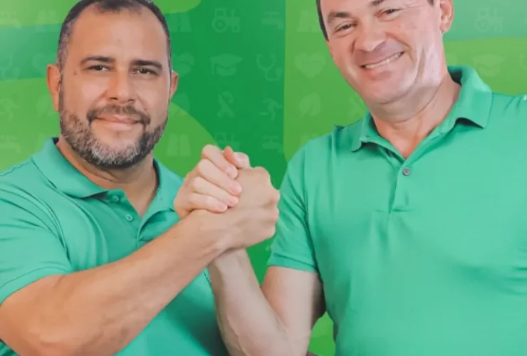 Prefeito Alcir Costa (PSD), e vice-prefeito, Darlan Wagner (Avante) de Santa Maria do Pará