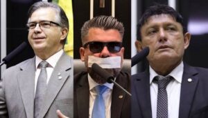 Deputados federais do PL-PA: Joaquim Passarinho, Delegado Caveira e Éder Mauro