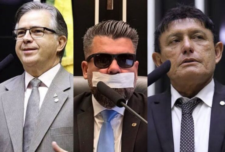 Deputados federais do PL-PA: Joaquim Passarinho, Delegado Caveira e Éder Mauro