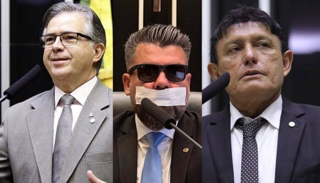 Deputados federais do PL-PA: Joaquim Passarinho, Delegado Caveira e Éder Mauro