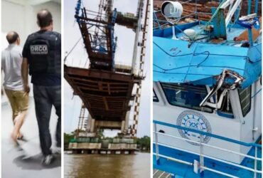 Polícia Civil prende comandante de embarcação que colidiu em equipamentos da nova ponte de Outeiro