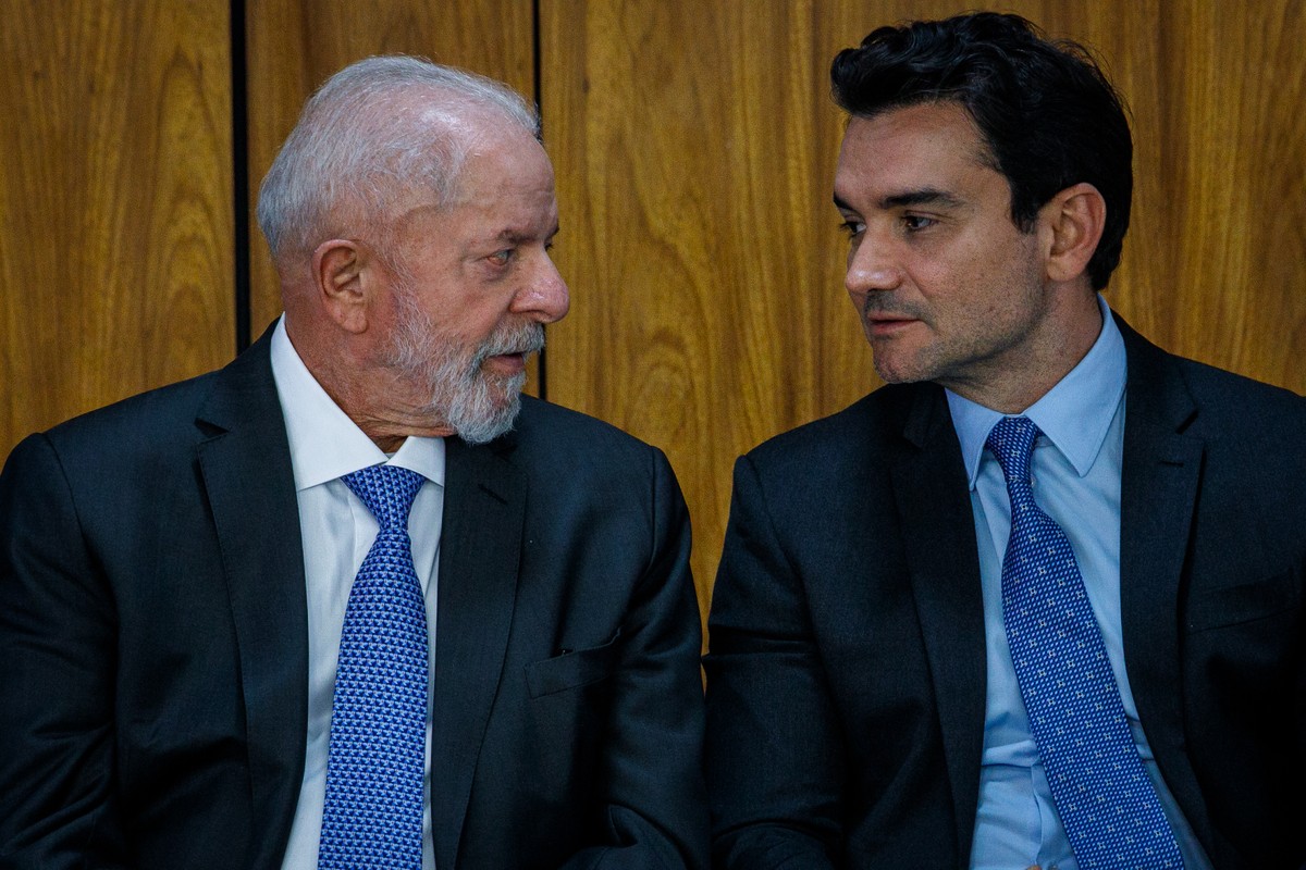 Lula e o ministro do Turismo, Celso Sabino