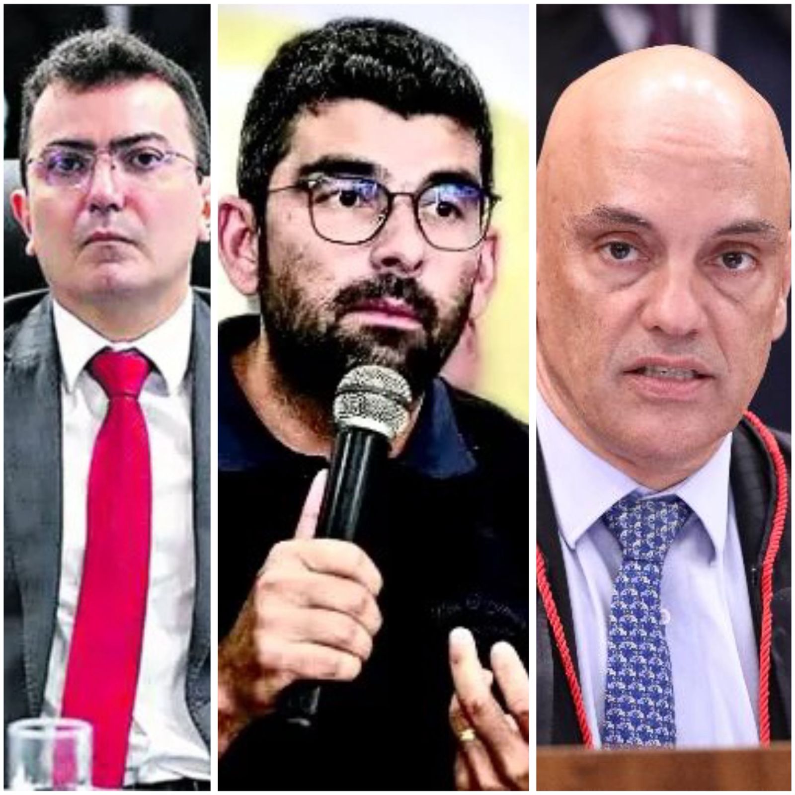 Alexandre Tourinho, Daniel Santos e Alexandre de Moraes