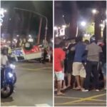 Viatura da PM capota após perseguição a criminosos na Nova Doca