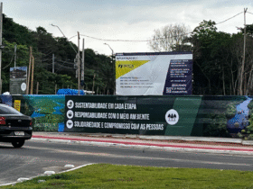 Área próxima ao Aeroporto Internacional de Belém com obras do empreendimento que recebeu licenças ambientais oficiais.