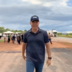 Ministro Renan Filho durante vistoria nas obras de duplicação da BR-316 em Castanhal, no Pará