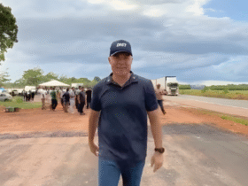 Ministro Renan Filho durante vistoria nas obras de duplicação da BR-316 em Castanhal, no Pará