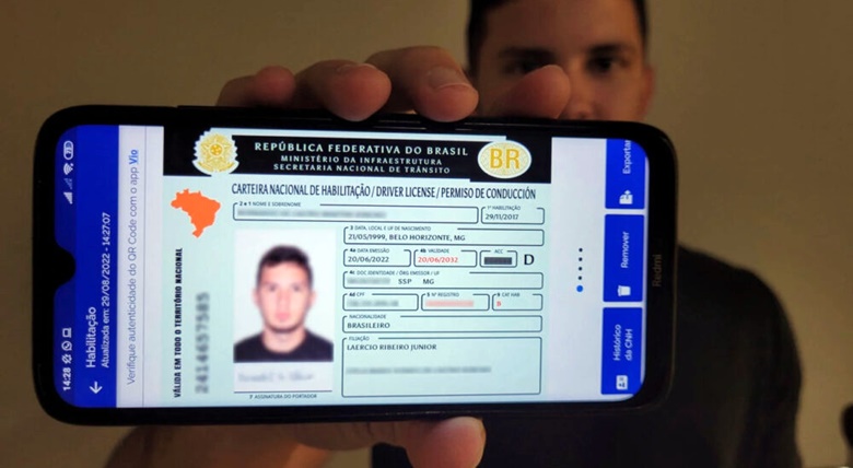 Aplicativo CNH Digital.