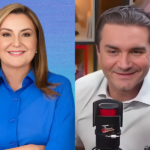 Imagem repartida ao meio. De um lado, aparese Hana. Do outro, aparece Celso Sabino