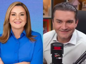 Imagem repartida ao meio. De um lado, aparese Hana. Do outro, aparece Celso Sabino