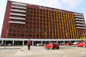 Fachada do hospital Abelardo Santos, em Belém.