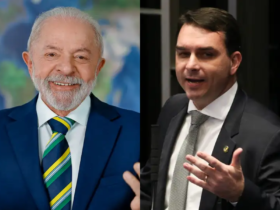 Lula e Flávio Bolsonaro