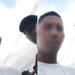 A imagem é um print do vídeo gravado pelo motociclista, onde aparece o rosto do guarda e do rapaz. O portal optou por borrar os rostos para preservar a identidade dos envolvidos e deixar o caso a mercer apenas da justiça