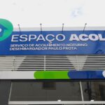 Fachada do espaço acolher