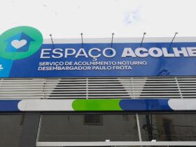 Fachada do espaço acolher