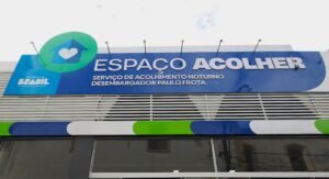 Fachada do espaço acolher